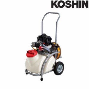 エンジン動噴 ES-25T ホース6mm径 20m 25Lタンクキャリー付 2サイクルエンジン 重量20.5kg 工進 KOSHIN シB 送料無料 代引不可