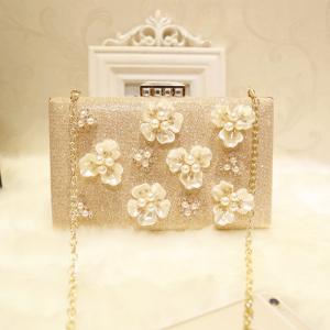 パーティーバック/クラッチバック/ダイヤモンドグリッター/チェーン付き/3WAY/ゴールド/横22cm・縦15cm・マチ3cm/bb27wk
