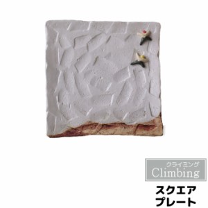 Climbing スクエアプレート 冬 【取寄品】 角皿 中皿 お皿 ケーキ皿 デザート皿 おしゃれ シンプル モダン かわいい 可愛い 普段使い 食