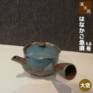 萬古焼 はなかご急須 1.5号 丸アミ ＜大空＞ 【取寄品】 きゅうす おしゃれ かわいい 可愛い 使いやすい お茶 日本茶 緑茶 煎茶 深蒸し茶