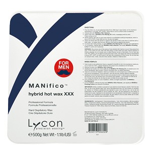 [ 大容量 ] メンズ 脱毛 vio ワックス ライコン Lycon MANifico ハイブリッド マニフィコ ハードワックス 500g ムダ 毛 処理 ブラジリア