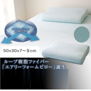 エアリーフォームピロー ループ樹脂ファイバー使用まくら