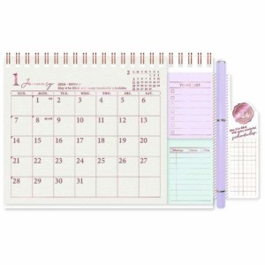 シャイニースケジュール卓上 2024Calendar 卓上カレンダー2024年 スケジュール 書き込み 令和6年暦 メール便可