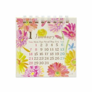 nami nami 2024 Calendar ミニ卓上カレンダー2024年 ガーリーイラスト 令和6年暦  メール便可
