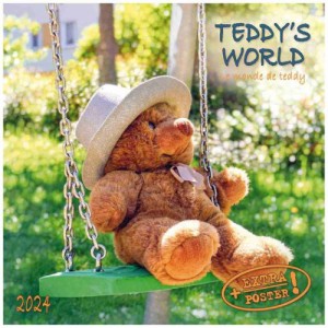 artwork STUDIOS 2024 Calendar 壁掛けカレンダー2024年 Teddy's World インテリア 令和6年暦