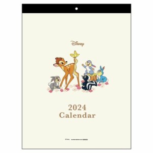 ディズニーキャラクター 2024Calendar 壁掛けカレンダー2024年 ウォールカレンダー クラシック シンプルS インテリア 令和6年暦 