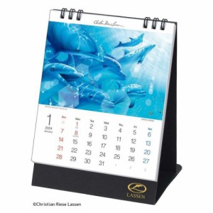 卓上T クリスチャン リース ラッセン 2024 Calendar カレンダー2024年 スケジュール 実用 書き込み 令和6年暦  メール便可
