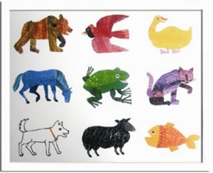 取寄せ品 送料無料 Eric Carle エリックカール Animals-アニマルズ ZEC-11005 人気絵本作家 額付インテリアアート