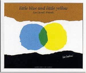 取寄せ品 送料無料 Leo Lionni レオ・レオーニ Little Blue and Little Yellow 額付インテリアアートポスター通