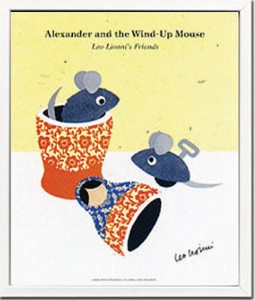 取寄せ品 送料無料 Leo Lionni レオ・レオーニ Alexander and the Wind-up Mouse 額付インテリアアートポスター