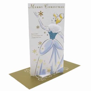 シンデレラ グリーティングカード プリンセスクリスマスカード Xmas クリスマス キャラクターグッズ