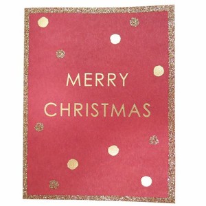 クリスマスカード シンプルミニカード ドット ギフト雑貨グッズ メール便可