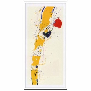 取寄品 送料無料 Sam Francis インテリア アート デザイナーズアート Untitled 1985 額付き抽象画通販