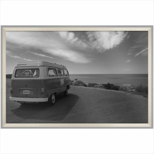 取寄品 送料無料 デザイナーズアート 写真 アート B＆W PHOTOGRAPHY VW Type2 フォルクス ワーゲン 額付きインテリア雑貨通販