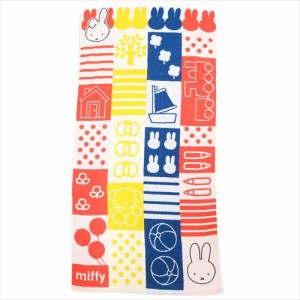 ミッフィー バスタオル ジャガードビッグタオル ピースmiffy ディックブルーナ 絵本キャラクター グッズ