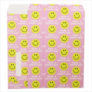 ポチ袋 長札 金封 Ｌ 3枚セット SMILE YELLOW＆PINK おもしろ雑貨グッズ通販 メール便可