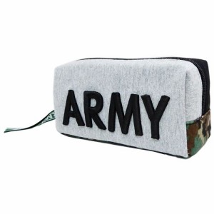 ペンポーチ トレンド BOX ペンケース ARMY ロゴ立体刺繍 新学期準備雑貨 ギフト雑貨 グッズ