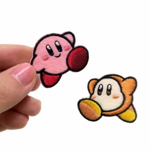 星のカービィ ワッペン ミニアイロンパッチ2個セット nintendo 入園入学準備雑貨 キャラクター グッズ メール便可