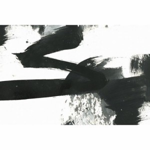 アートパネル モダン アート Art Panel Black and White paint stroke texture 80×53×4cm ギフト 装飾 インテリア 取寄品 送料無料