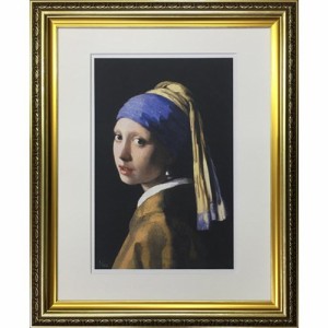 ヨハネス・フェルメール 名画 Famous Artist Seriese フェルメール 真珠の耳飾りの少女 　 49×59.5×2.5cm 取寄品 送料無料