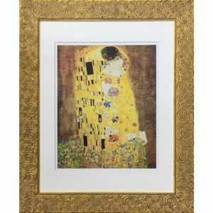 グスタフ・クリムト 名画 Famous Artist Seriese The Kiss 49×59.5×2.5cm ギフト 装飾 インテリア 取寄品 送料無料