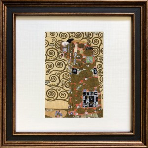 グスタフ・クリムト 名画 Klimt 抱擁 24×24×2cm ギフト 装飾 インテリア 取寄品