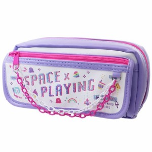 筆箱 ネオンチェーン ペンケース SPACE PLAYING 女子 ペンポーチ ステーショナリー グッズ