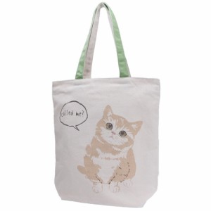 トートバッグ NYANだらけ 天ファスナー付き 帆布 トート マンチカン ねこ 37.5×40×10.5cm かわいい グッズ