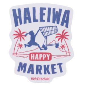 防水 ステッカー HALEIWA HAPPY MARKET ダイカット シール HHM-001 ハレイワ おしゃれ コレクション グッズ メール便可