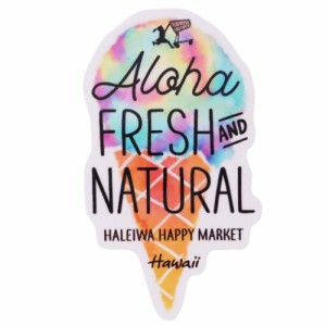 防水 ステッカー HALEIWA HAPPY MARKET ダイカット シール HHM-072 ハレイワ おしゃれ コレクション グッズ メール便可