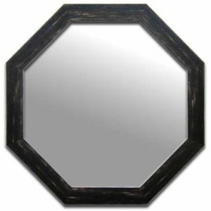 八角ミラー 鏡 Huit Mirror ブラック MHT-50391 風水 開運 インテリア 取寄品 送料無料