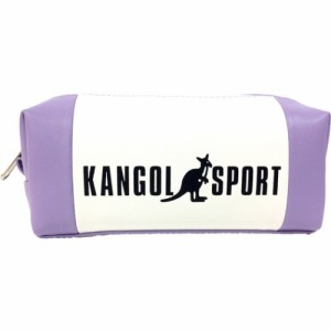 KANGOL SPORT コスメポーチ パステルトリコ 長角 ポーチ パープル カンゴール 小物入れ ファッション グッズ