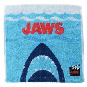 ジョーズ ミニタオル ジャガード ハンカチタオル オーシャンジョーズ JAWS 25×25cm 映画キャラクター グッズ メール便可