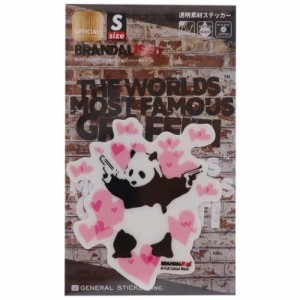 バンクシー ビッグ シール ダイカット クリア ステッカー PANDA Guns Banksy 耐水耐光仕様 オフィシャル グッズ メール便可