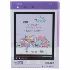 ポケットファイル 窓あき 5インデックス A4 クリアファイル フォトジェニック LUV TUBE 新学期準備雑貨 女子向け グッズ