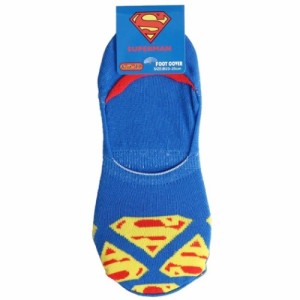 スーパーマン 女性用 靴下 レディース フットカバーソックス ロゴ DCコミック キャラクター グッズ メール便可