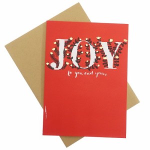 クリスマスカード エッグプレス 箔押 カード ベリージョイ Xmas グッズ メール便可