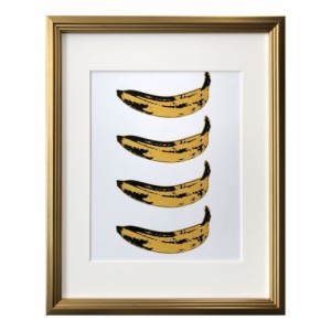 アンディ ウォーホール インテリアアート Andy Warhol　 POP ART Banana 1966x4 壁掛け 額付き インテリア 取寄品