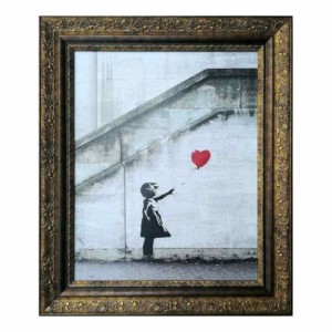 バンクシー アートフレーム Banksy Love is in the Bin Limited Edition 数量限定 壁掛け 額付き グッズ 取寄品