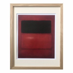 Mark Rothko インテリアアート マーク ロスコ Black over Reds 壁掛け 額付き インテリア 取寄品