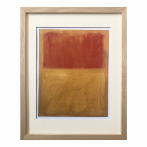 Mark Rothko インテリアアート マーク ロスコ Orange and Tan 1954 壁掛け 額付き インテリア 取寄品