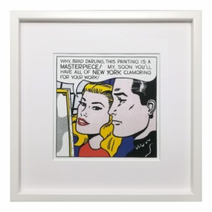 ロイ リキテンスタイン インテリアアート Roy Lichtenstein Masterpiece 1962 壁掛け 額付き インテリア 取寄品