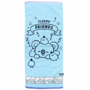 BT21 フェイスタオル 制菌 ジャガード ロングタオル コミックタッチ KOYA LINE FRIENDS キャラクター グッズ メール便可