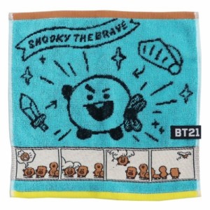 BT21 ミニタオル 制菌 ジャガード ハンカチタオル コミックタッチ SHOOKY LINE FRIENDS キャラクター グッズ メール便可