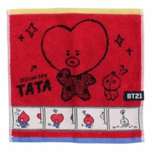 BT21 ミニタオル 制菌 ジャガード ハンカチタオル コミックタッチ TATA LINE FRIENDS キャラクター グッズ メール便可