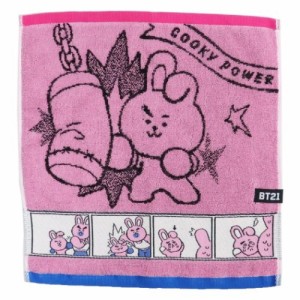 BT21 ハンドタオル 制菌 ジャガード ウォッシュタオル コミックタッチ COOKY LINE FRIENDS キャラクター グッズ メール便可