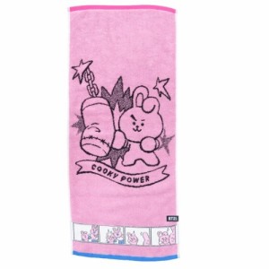 BT21 フェイスタオル 制菌 ジャガード ロングタオル コミックタッチ COOKY LINE FRIENDS キャラクター グッズ メール便可