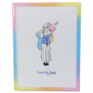 A4 クリアファイル 10ポケット ポケットファイル ガーリースイート LOVERY HUG 新学期準備文具 グッズ メール便可