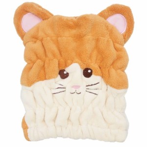 速乾 マイクロファイバー キャップタオル ヘアドライタオル帽子 ハムスターキャップ かわいい グッズ