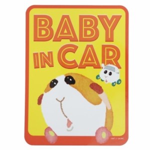 PUI PUI モルカー 車用 防水 ステッカー ベイビーインカー ステッカー BABY in CAR ポテト キャラクター グッズ メール便可